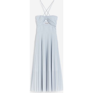 Niebieska sukienka H & M maxi z dżerseju