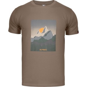 T-shirt Alpinus z krótkim rękawem w młodzieżowym stylu z nadrukiem