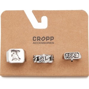 Cropp - 3 pack srebrnych pierścionków - Srebrny