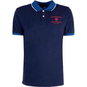 Niebieska koszulka polo ubierzsie.com w sportowym stylu z bawełny