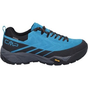 Niebieskie buty trekkingowe CMP sznurowane z zamszu