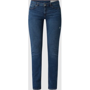 Granatowe jeansy Esprit z bawełny w stylu casual