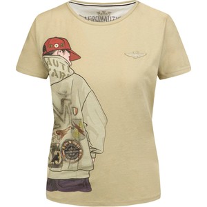 T-shirt Aeronautica Militare w młodzieżowym stylu z bawełny