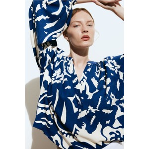 Bluzka H & M z długim rękawem z dekoltem w kształcie litery v