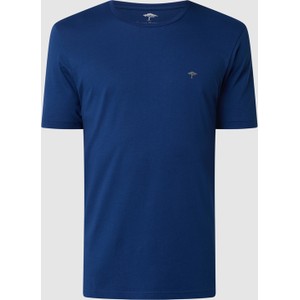 Niebieski t-shirt Fynch Hatton z krótkim rękawem