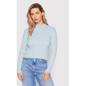 Niebieski sweter Calvin Klein w stylu casual