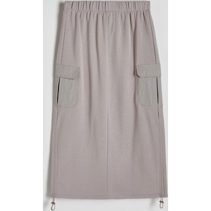 Spódnica Reserved midi w stylu casual z bawełny