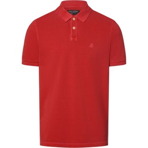 Czerwona koszulka polo Marc O'Polo w stylu casual z bawełny