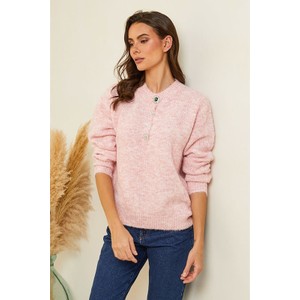 Różowy sweter Soft Cashmere z kaszmiru