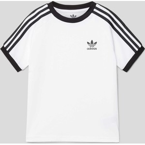 Koszulka dziecięca Adidas Originals w paseczki z krótkim rękawem