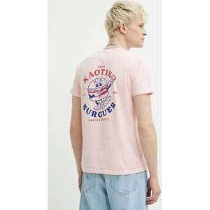 T-shirt Kaotiko z nadrukiem z krótkim rękawem z bawełny