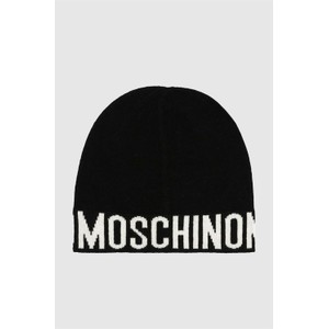 Czarna czapka Moschino