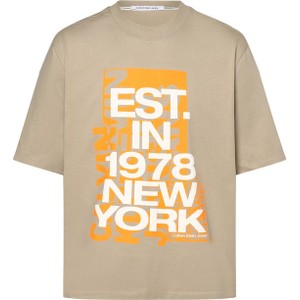 T-shirt Calvin Klein z nadrukiem z bawełny