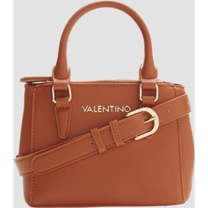 Brązowa torebka Valentino by Mario Valentino matowa mała do ręki