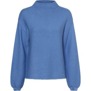Niebieski sweter More & More w stylu casual