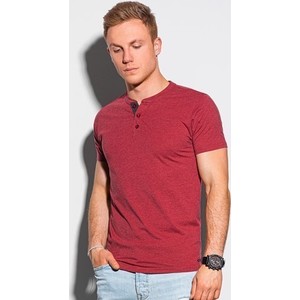 Czerwony t-shirt Ombre z krótkim rękawem w stylu casual