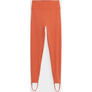 Pomarańczowe legginsy 4F w sportowym stylu