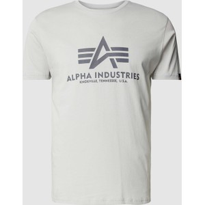 T-shirt Alpha Industries z bawełny z nadrukiem