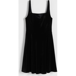 Czarna sukienka Reserved mini z tkaniny