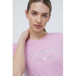 T-shirt Columbia z okrągłym dekoltem