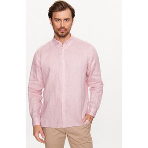 Różowa koszula S.Oliver z klasycznym kołnierzykiem w stylu casual