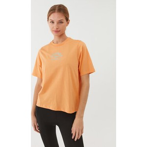 Pomarańczowy t-shirt Columbia z krótkim rękawem