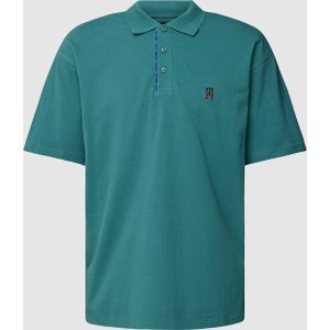 Zielona koszulka polo Tommy Hilfiger z krótkim rękawem w stylu casual z bawełny