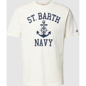 T-shirt Mc2 Saint Barth z nadrukiem z bawełny