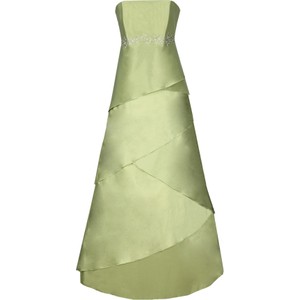 Zielona sukienka Fokus rozkloszowana bez rękawów