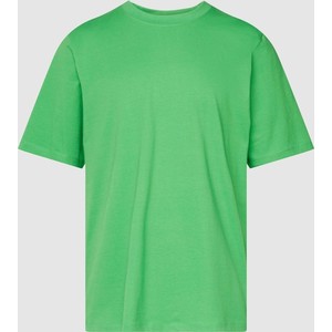 Zielony t-shirt Esprit w stylu casual z krótkim rękawem z bawełny