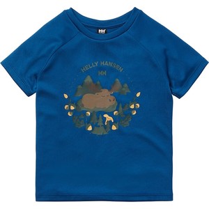 Granatowa koszulka dziecięca Helly Hansen dla chłopców