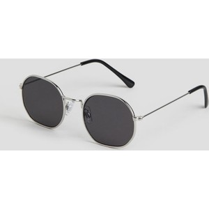 H & M & - Okrągłe okulary przeciwsłoneczne - Czarny