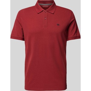 Czerwony t-shirt Tom Tailor w stylu casual z krótkim rękawem