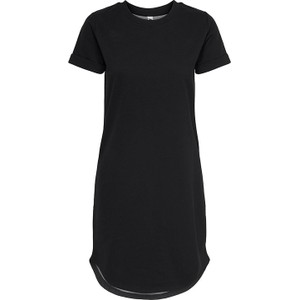 Czarna sukienka JDY z okrągłym dekoltem mini z krótkim rękawem