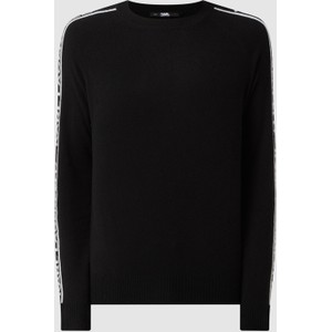 Czarna bluza Karl Lagerfeld z kaszmiru