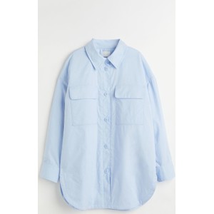 Niebieska kurtka H & M w stylu casual krótka