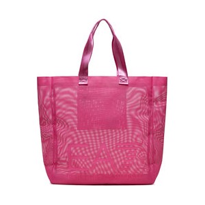 Różowa torebka Emporio Armani matowa w wakacyjnym stylu na ramię