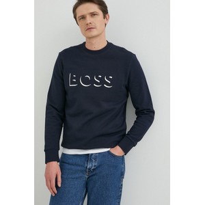 Granatowa bluza Hugo Boss z nadrukiem