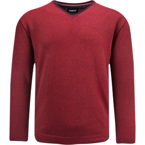 Czerwony sweter PIONEER z bawełny w stylu casual