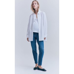H & M & - MAMA Slim Low Ankle Jeans - Niebieski