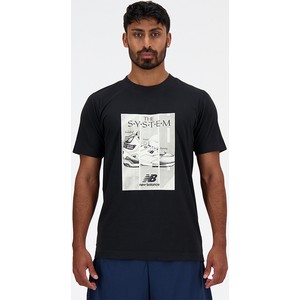 T-shirt New Balance z dresówki w sportowym stylu