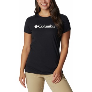 Czarny t-shirt Columbia w sportowym stylu z okrągłym dekoltem