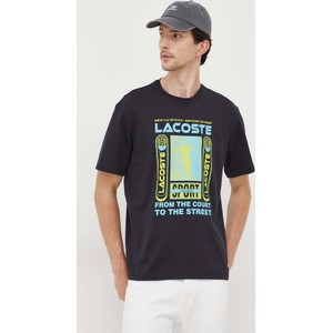 T-shirt Lacoste z krótkim rękawem w młodzieżowym stylu z bawełny
