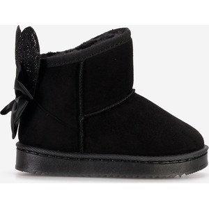 Czarne buty dziecięce zimowe Zapatos