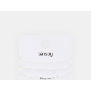 Sinsay - Bransoletki 3 pack - srebrny
