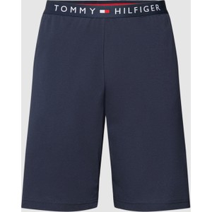 Granatowe szorty Tommy Hilfiger z bawełny w sportowym stylu