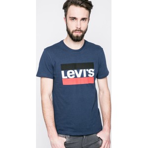 T-shirt Levis z nadrukiem z dzianiny z krótkim rękawem