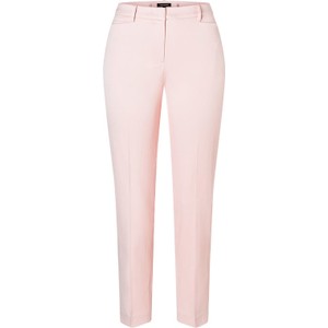 Różowe spodnie More & More z bawełny w stylu casual