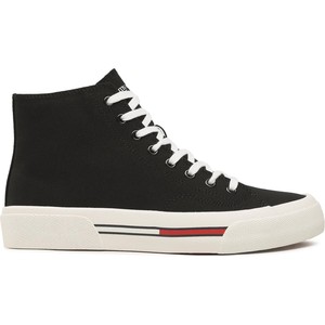 Sneakersy Tommy Jeans - Mid Canvas Color EM0EM01157 Black BDS