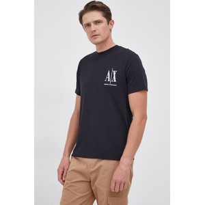 T-shirt Armani Exchange z nadrukiem w młodzieżowym stylu